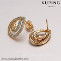 64197 Xuping wholesale jewelry molds for sale trendy waterdrop light blue turquoise fake gold jewelry set